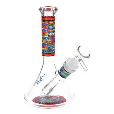 Pulsar Design Series Beaker Glass Water Pipe - Van Life / 6.75" / 14mm F