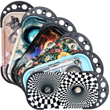 Pulsar Elevated Cone Rolling Tray Console - 9.25"x7"