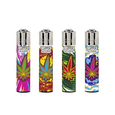 Clipper Lighter - Leaves Explosion /48PC DISPLAY
