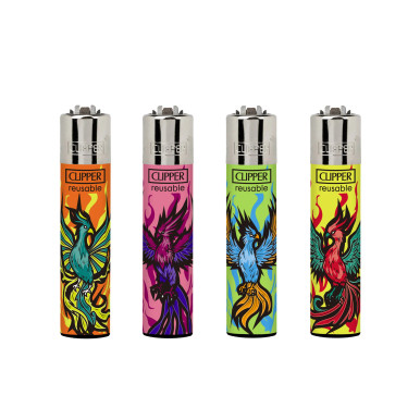 Clipper Lighter - Random Creatures Phoenix/48PC DISPLAY