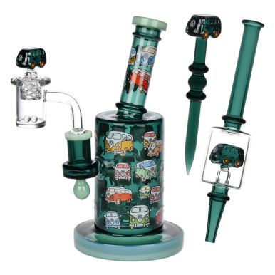 Pulsar Greatest Hits Series Glow Dab Rig Kit - V-Dubz / 8" / 14mm F