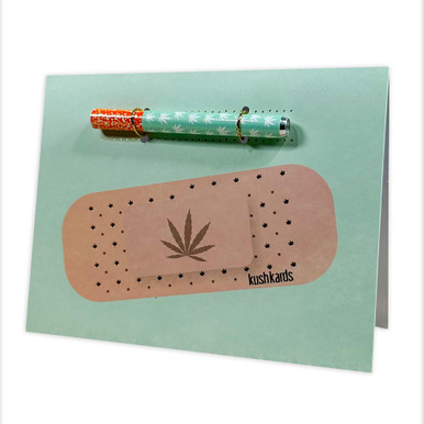 KushKards One-Hitter Greeting Card - Get Well Bandaid