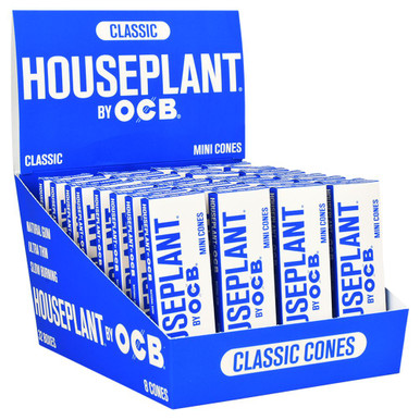HOUSEPLANT by OCB Cone Classic Mini, 8 Cones per Pack, 32 Packs per Display