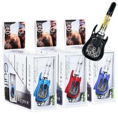 Lookah Guitar Variable Voltage 510 Vape Battery - 350mAh 5CT DISPLAY