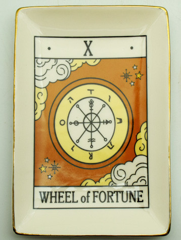 Wheel of Fortune Tarot Ceramic Dish