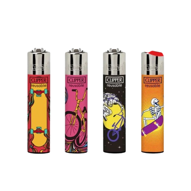 Clipper Lighter - BMX Skate/48PC DISPLAY