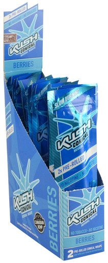 Kush Conical Herbal Wraps - 2pk / Berries /15PC DISPLAY
