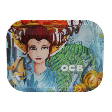 OCB 11" x 7.5" Medium Metal Rolling Tray - Artist Series