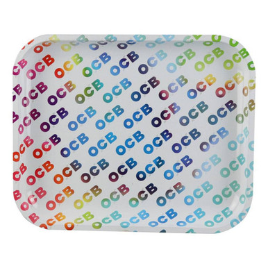 OCB 14" x 11" Large Metal Rolling Tray “ Rainbow"