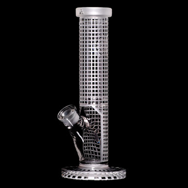 12" Milkyway Glass Squared Straight Tube