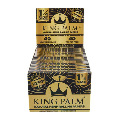 King Palm 1Â¼" Hemp Papers with Filter Tips