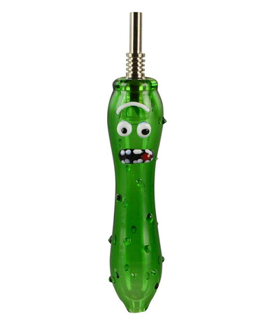 Pickle Glass Dab Straw - 5.5"