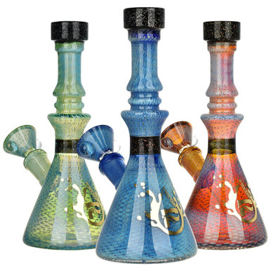 Pulsar Heady Bubble Matrix Beaker Water Pipe w/ Dichro - 7" / 14mm F