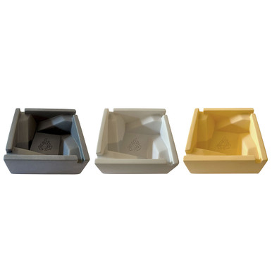 BRNT Briq Concrete Ashtray with Walnut Lid - Limited Edition
