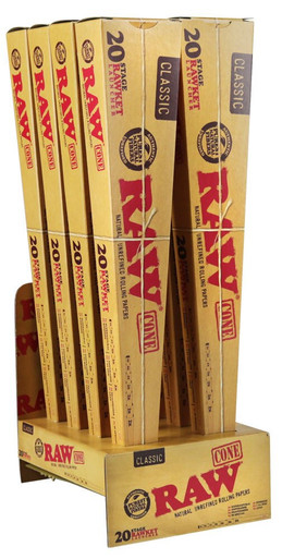 Raw Classic 20 Stage Rawket Launcher/8PC DISPLAY
