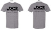 JX3 Outdoors "Experience The Difference" T-Shirt - Light Gray
