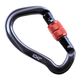 JX3 Carabiner For Hunting Saddles | Metallic With Orange Lock Screw