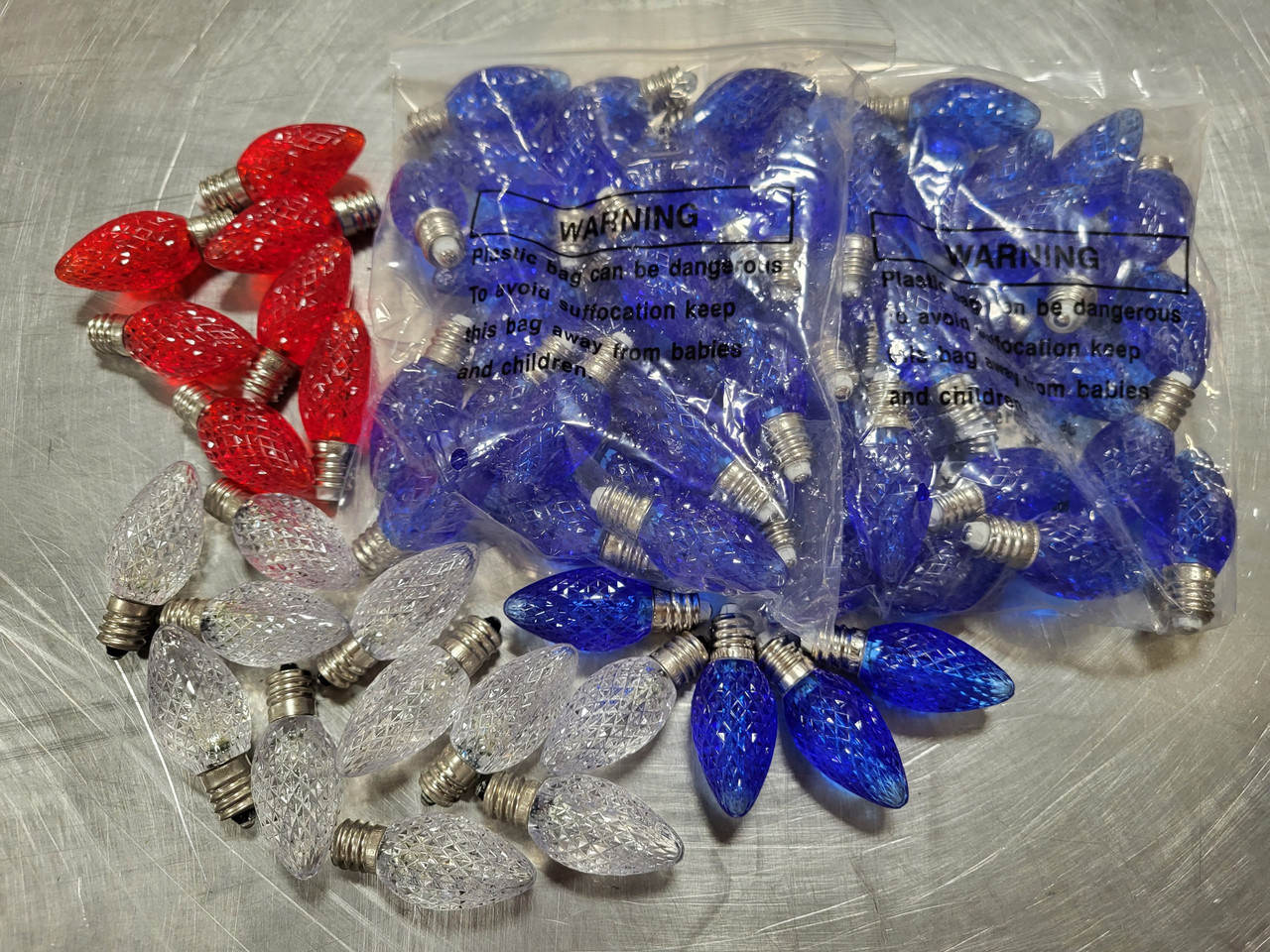 Outdoor Rosary Bulb Replacement Kit - WHITE Cross