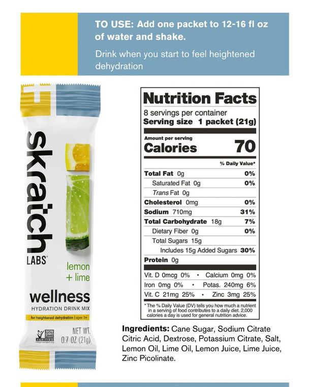 Skratch Labs Wellness Hydration Drink Mix