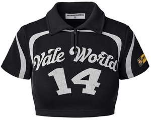 VALE FOREVER 007 BLACK RUGBY TEE