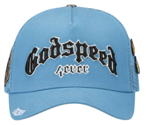 GODSPEED SKY BLUE FOREVER TRUCKER HAT