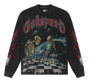 GODSPEED BLACK WASH CHECKMATE L/S