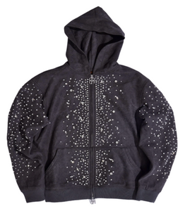 BIRTH OF A ROYAL CHILD BLACK CASHEW PEARL BLOSSOM ZIP