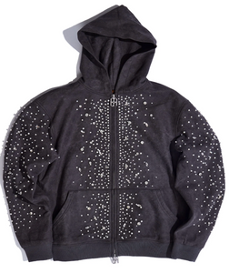 BIRTH OF A ROYAL CHILD BLACK CASHEW PEARL BLOSSOM ZIP