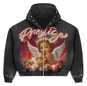 PRESTIGE BLACK/RED ANGEL ZIP