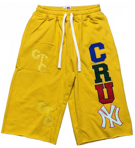 CRUM YELLOW 3/4 SHORTS