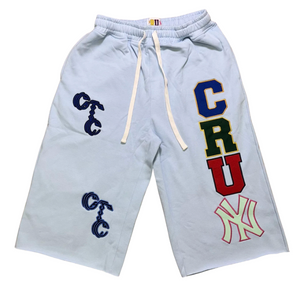 CRUM LIGHT BLUE 3/4 SHORTS
