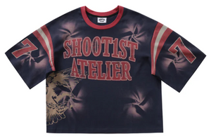 SHOOT1ST NAVY BLUE WASHED ATELIER JERSEY