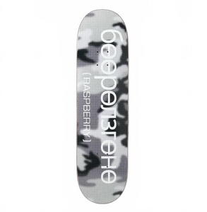 GV GALLERY RASPBERRY HILLS TK WHITE CAMO SKATE DECK