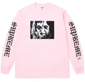 SUPREME X THE EXORCIST PINK MOTHER L/S TEE