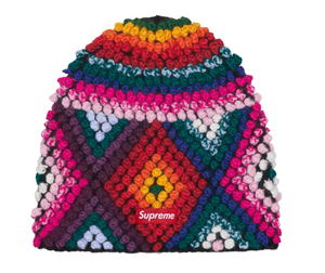 SUPREME MULTI-COLOR TEXTURED KNIT BEANIE