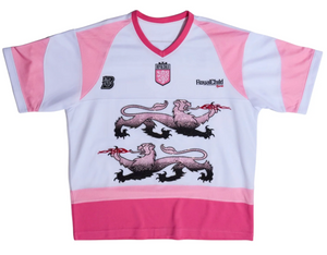 BIRTH OF ROYAL CHILD PINK DOUBLE LION RHINESTONE JERSEY