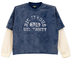 WE ARE RIGHTEOUS UNIVERSITY THERMAL L/S