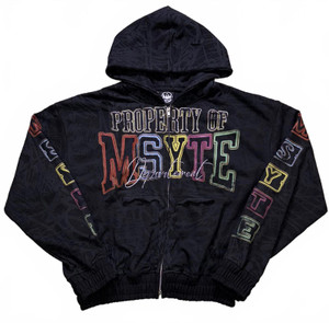 MSYTE BLACK GRAFFITI ZIP