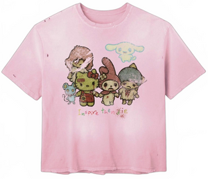 INSPIRE THEN DIE ZOMBIE KITTY VINTAGE TEE
