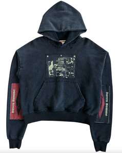 DAVEN HOMME RAMONE PATCH HOODIE