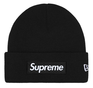 SUPREME X NEW ERA BLACK BOX LOGO BEANIE (FW25)