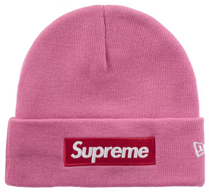 SUPREME X NEW ERA MAGENTA BOX LOGO BEANIE (FW25)