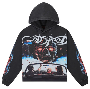 GODSPEED BLACK WASH DRIVE IN HOODIE