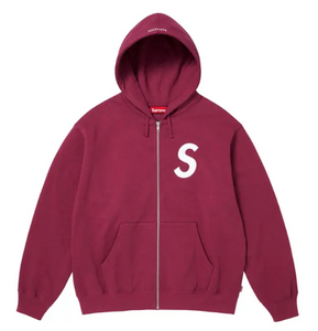SUPREME RASPBERRY S LOGO ZIP