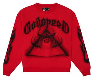 GODSPEED RED E-O-P CREWNECK