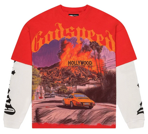 GODSPEED RED LOS SCANDALOUS LAYERED L/S