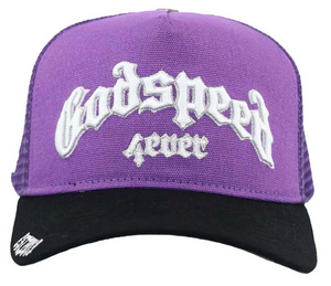 GODSPEED PURPLE/BLACK FOREVER TRUCKER HAT