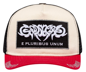 GODSPEED WHITE/RED PLURIBUS TRUCKER HAT