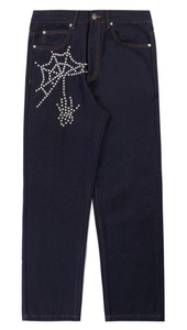 BOREDOM KILLS SPIDER RAW DENIM PANTS