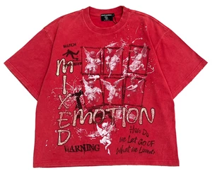 MIXED EMOTION RED "CRIMSON" TEE